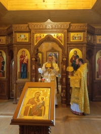 В день Усекновения главы Иоанна Предтечи митрополит Артемий совершил Литургию в Иверском скиту