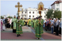 Прибытие в Хабаровск мощей Киево-Печерских святых (6 сентября 2008 года)