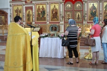Пребывание ковчега с мощами св. благоверного князя Александра Невского в Спасо-Преображенском кафедральном соборе г. Хабаровска. 26 июня 2011г.