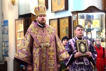 Божественная литургия в Градо-Хабаровском соборе Успения Божией Матери 22 марта 2018 г.