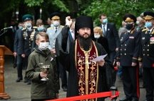 Освящение мемориалов в Сквере пограничной славы 11 июня 2020 г.