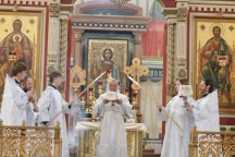 Божественная литургия в Великую Субботу в Спасо-Преображенском соборе 11 апреля 2026 г.