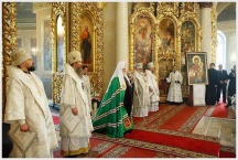 Патриаршее служение в праздник Вознесения Господня. Передача святынь дальневосточным епархиям (5 июня 2008 года)